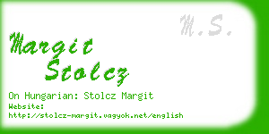 margit stolcz business card